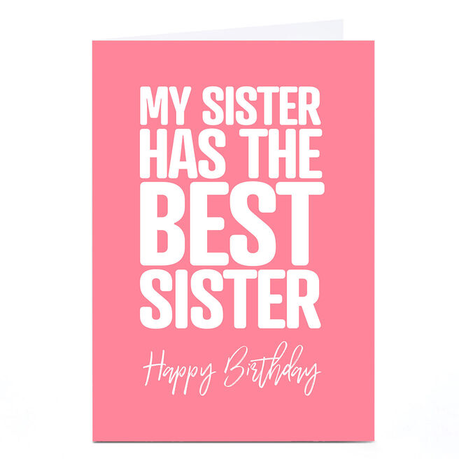 Personalised Punk Birthday Card - Sister From Sister