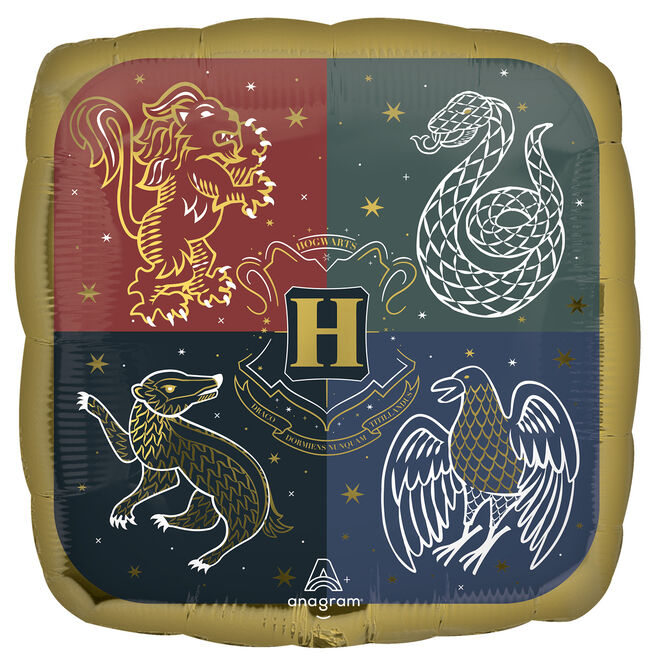 Harry Potter Hogwarts Square 18-Inch Foil Helium Balloon
