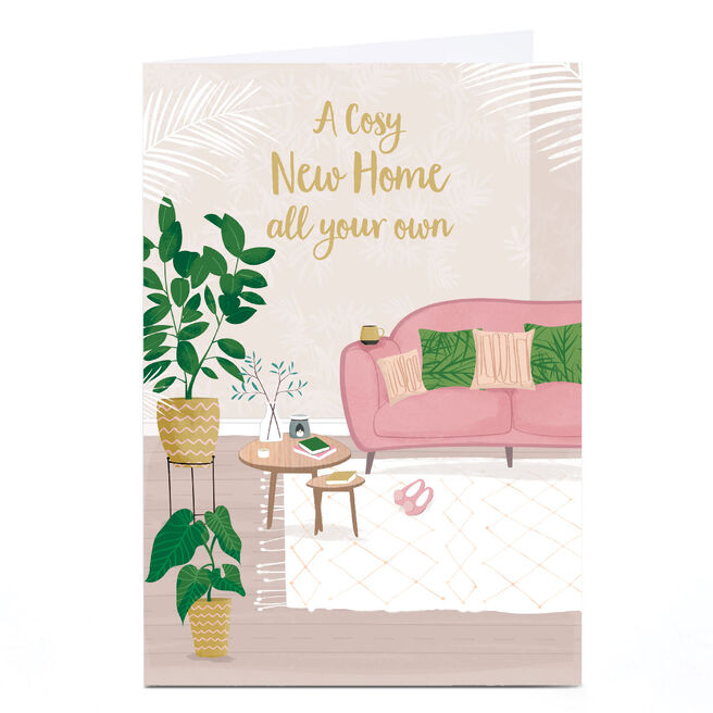 Personalised New Home Card - A Cosy New Home All Your Own