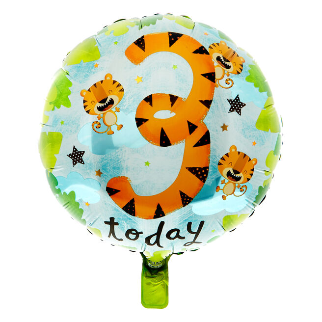18-Inch 3 Today Tigers Foil Helium Balloon 