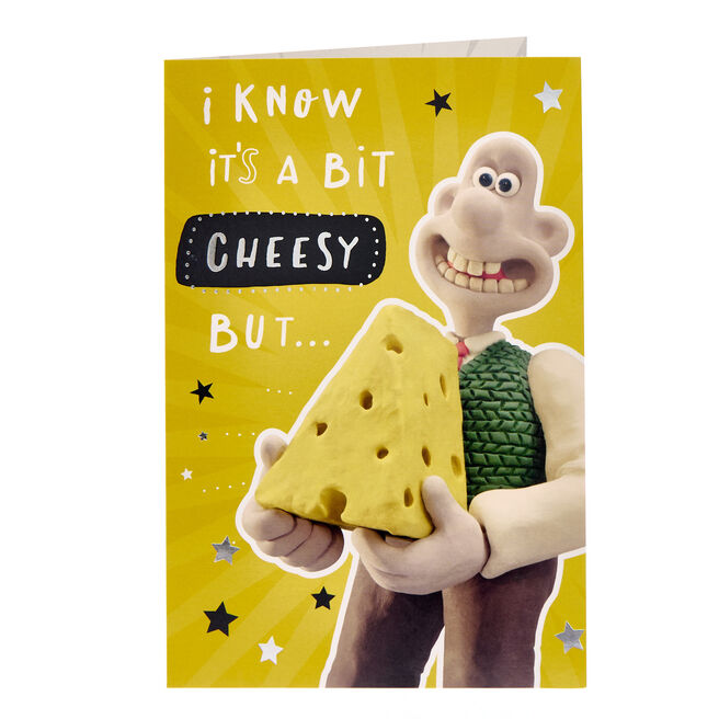 Wallace and Gromit Bit Cheesy Birthday Card