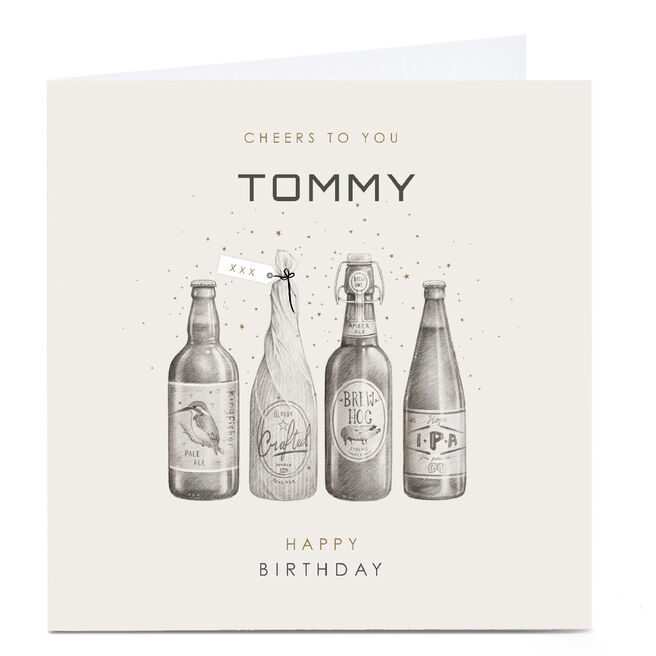 Personalised Birthday Card - Craft Beer Cheers To You