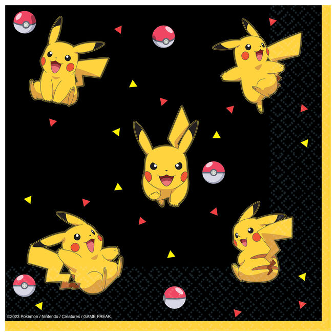 Pokemon Party Napkins - Pack of 16