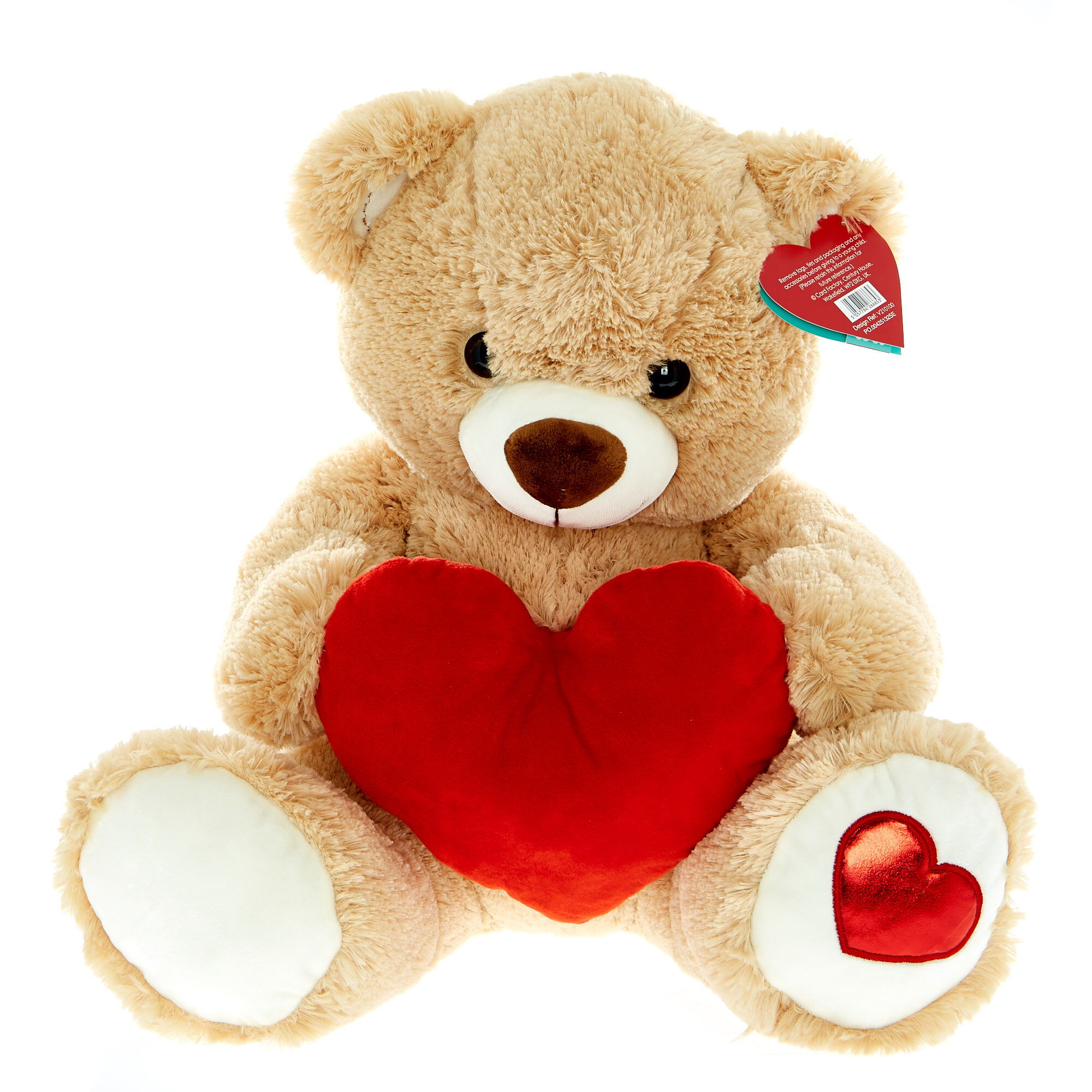 Buy Large Brown Bear Soft Toy With Heart for GBP 9.99 | Card