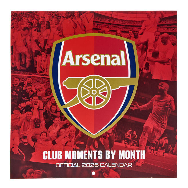 Arsenal Club Moments By Month 2025 Square Calendar
