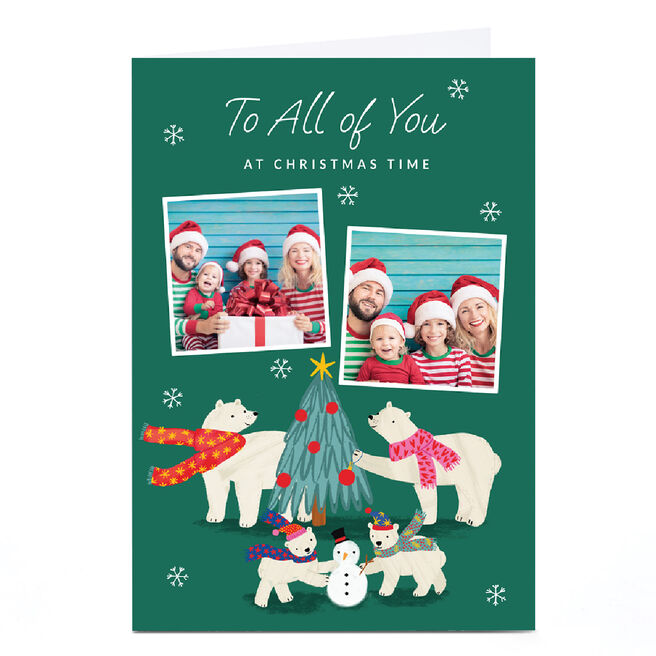 Photo Christmas Card - To All of You, Polar Bears