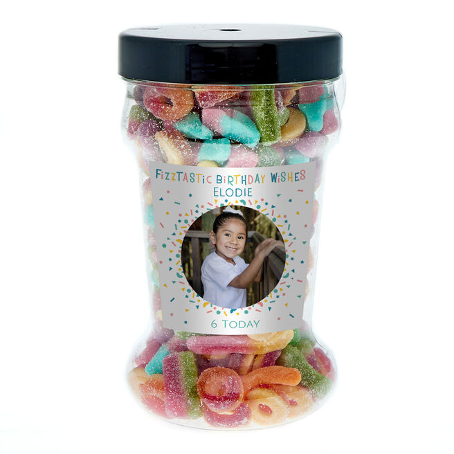 Personalised Fizztastic Birthday Wishes Sweet Tub