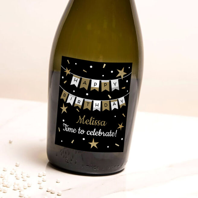 Personalised Happy Birthday Prosecco