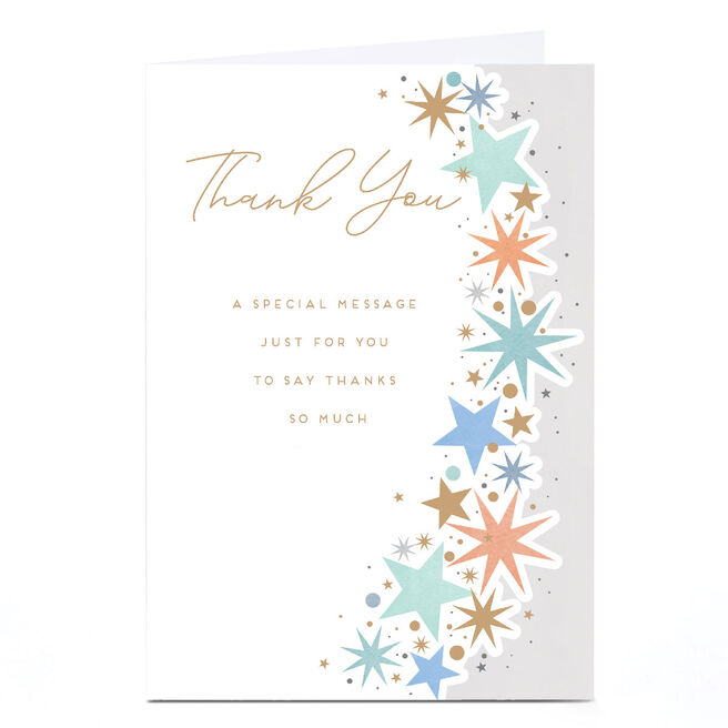 Personalised Thank You Card - A Special Message Just For You