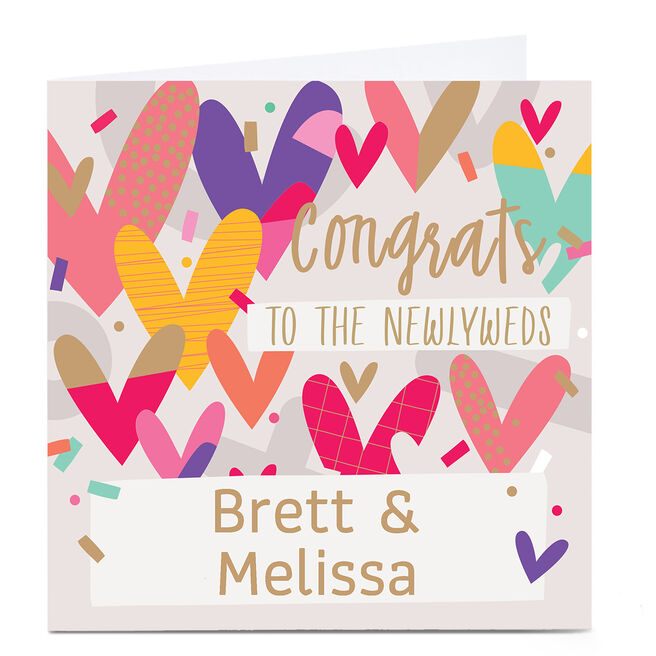 Personalised Wedding Card - To the Newlyweds