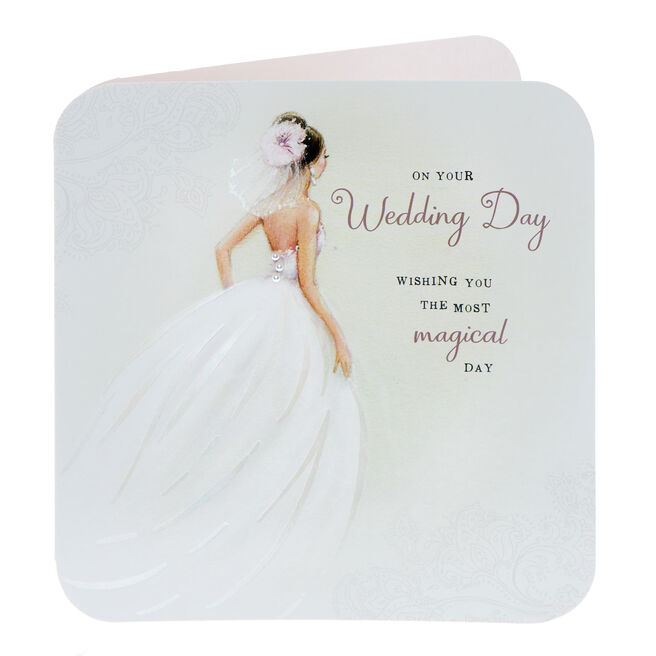 Bridal Dress Wedding Card