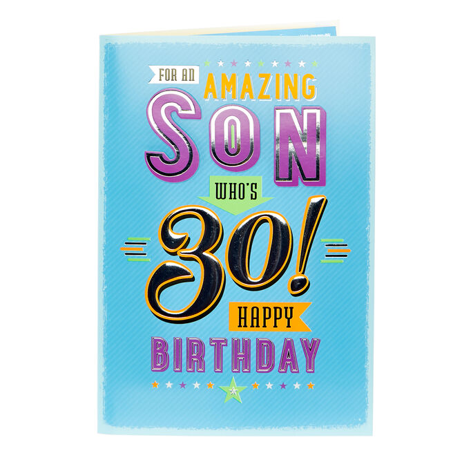 30th Birthday Cards Funny Personalised 30th Birthday