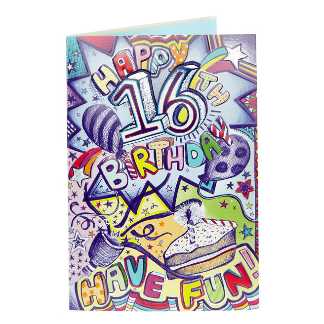 16th Birthday Cards | Personalised Sweet 16th Cards | cardfactory