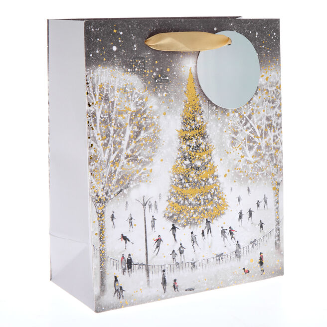 Winter Tree Medium Portrait Christmas Gift Bag