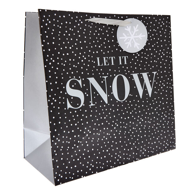 Let it Snow Giant Square Christmas Gift Bag