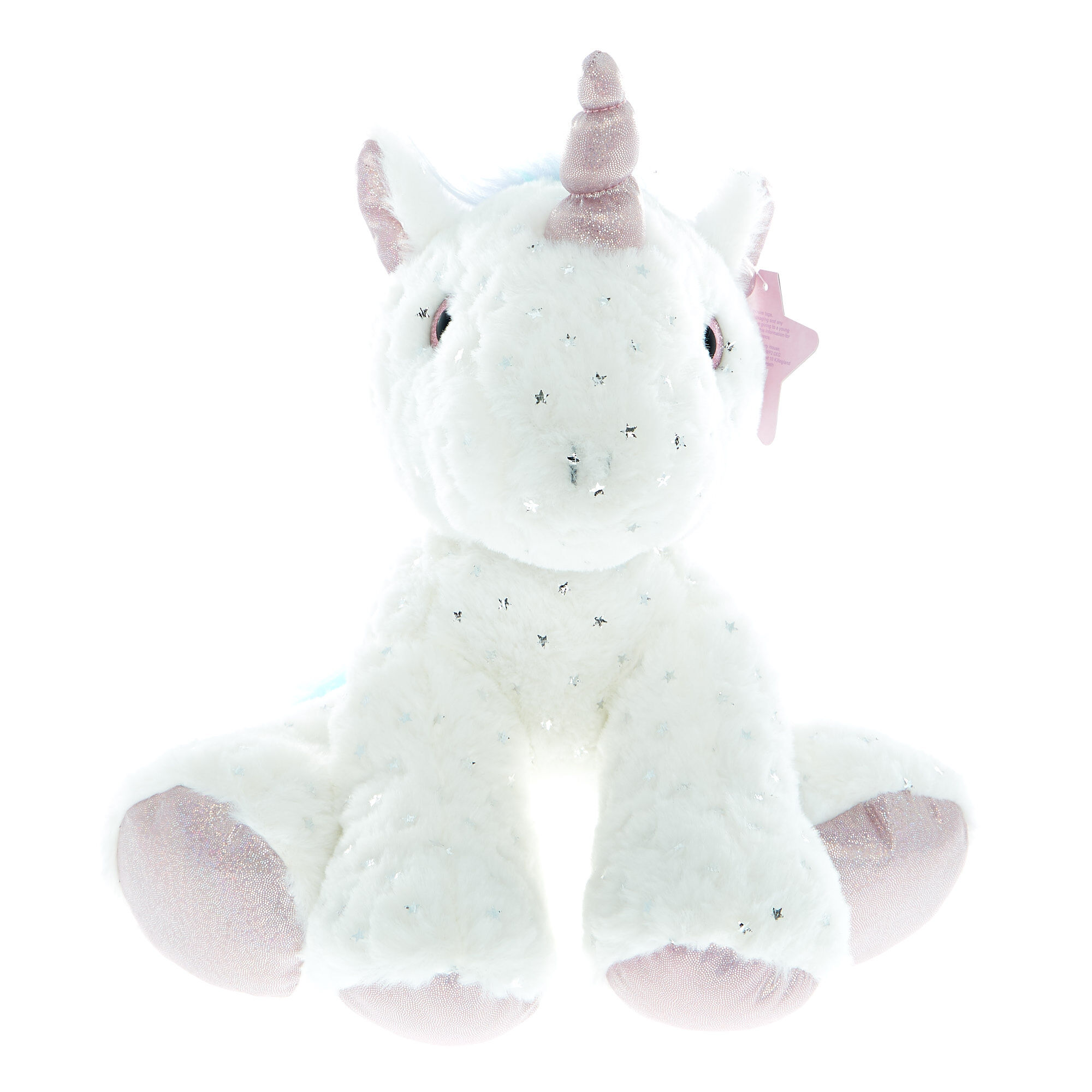 White unicorn soft sales toy