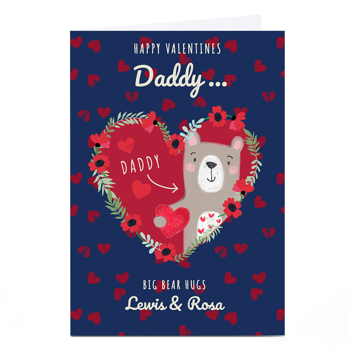 Daddy valentines hot sale card