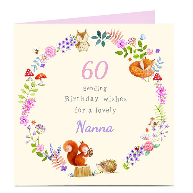Personalised Birthday Card - Birthday Wishes For A Lovely..., Editable Age