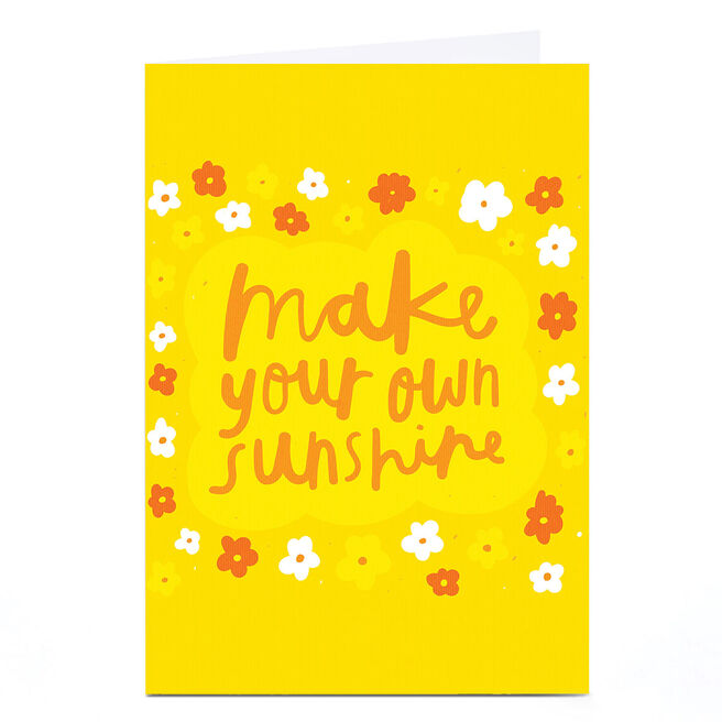 Personalised Whale & Bird Card - Make Your Own Sunshine 