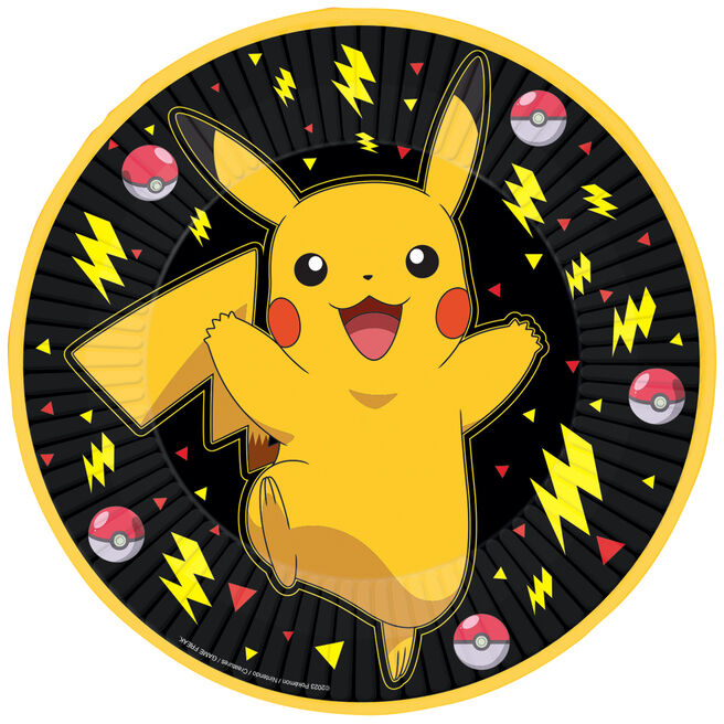 Pokemon Party Plates - Pack of 8