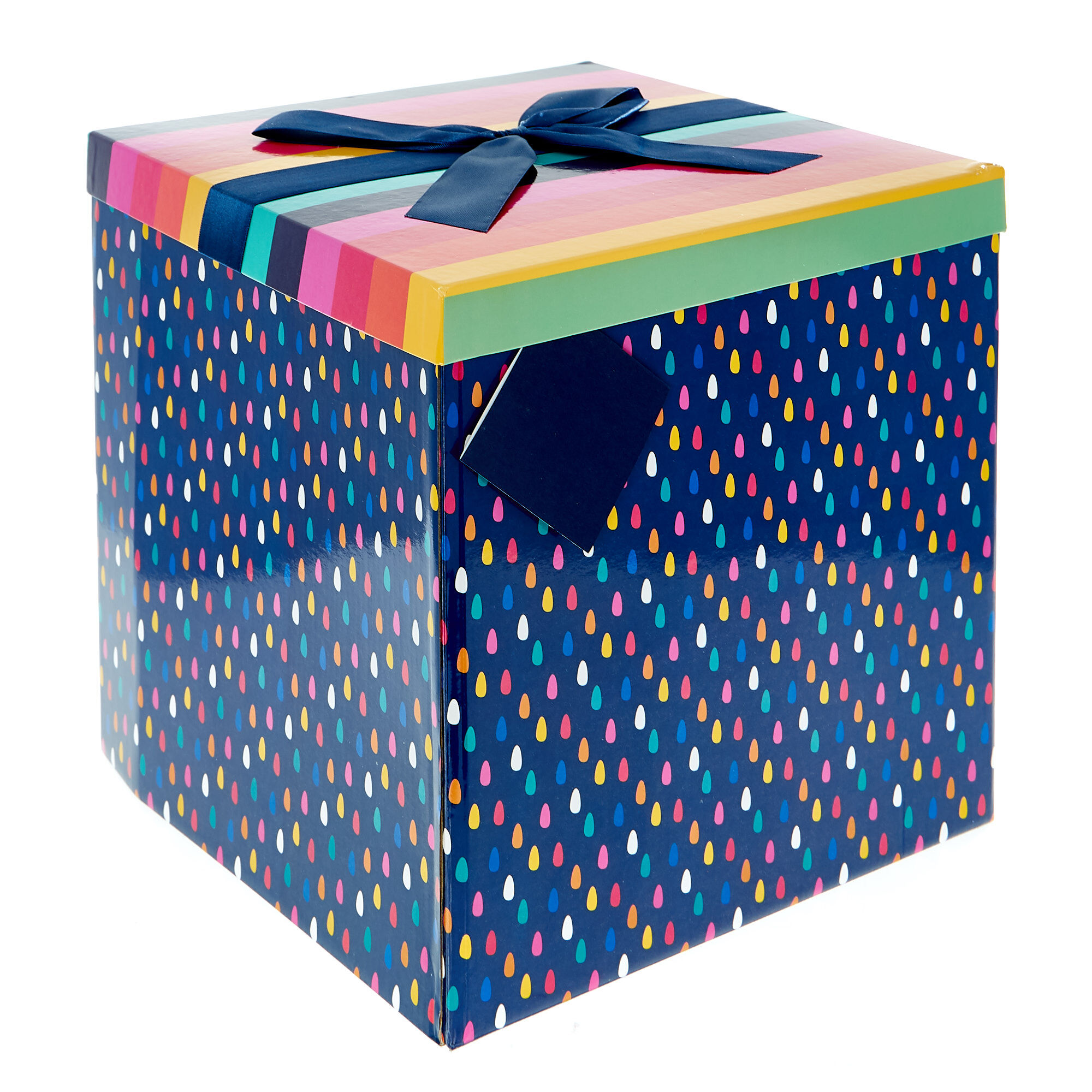 Buy Navy & Gold Polka-Dot Gift Boxes - Set Of 3 for GBP 10.97 | Card Factory  UK