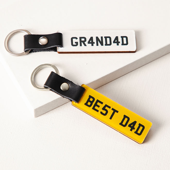 Personalised sale plate keyring