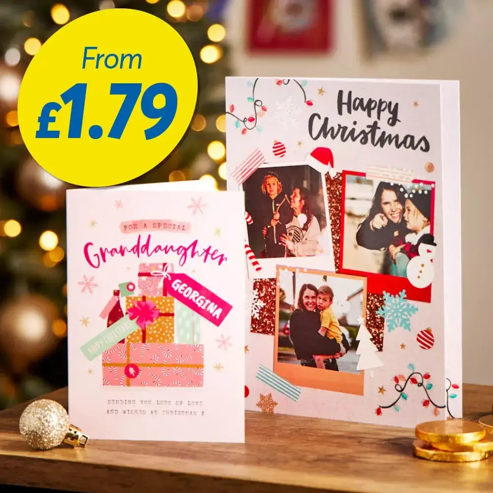 Personalised christmas cards