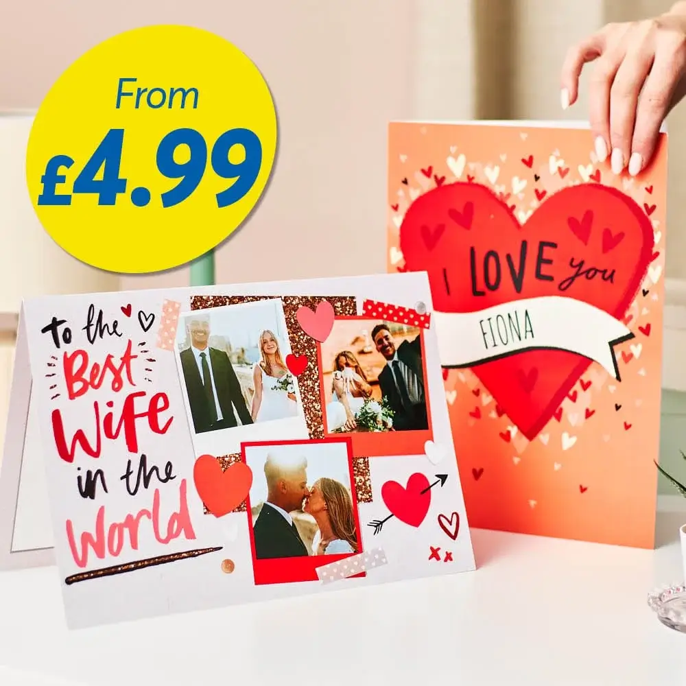 Large Valentines cards