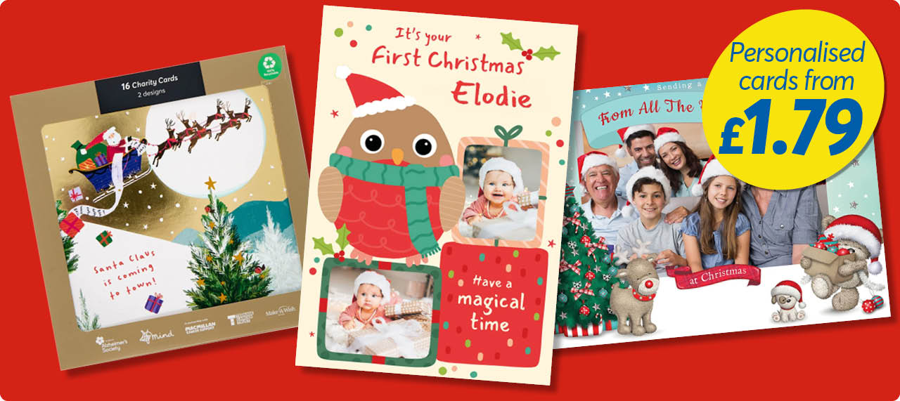 Christmas cards from £1.79