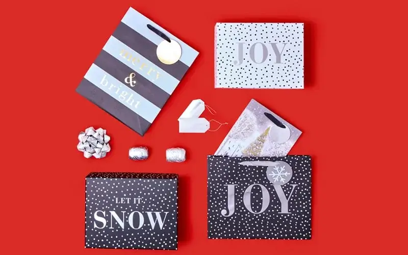 Mono Christmas Gift Wrap