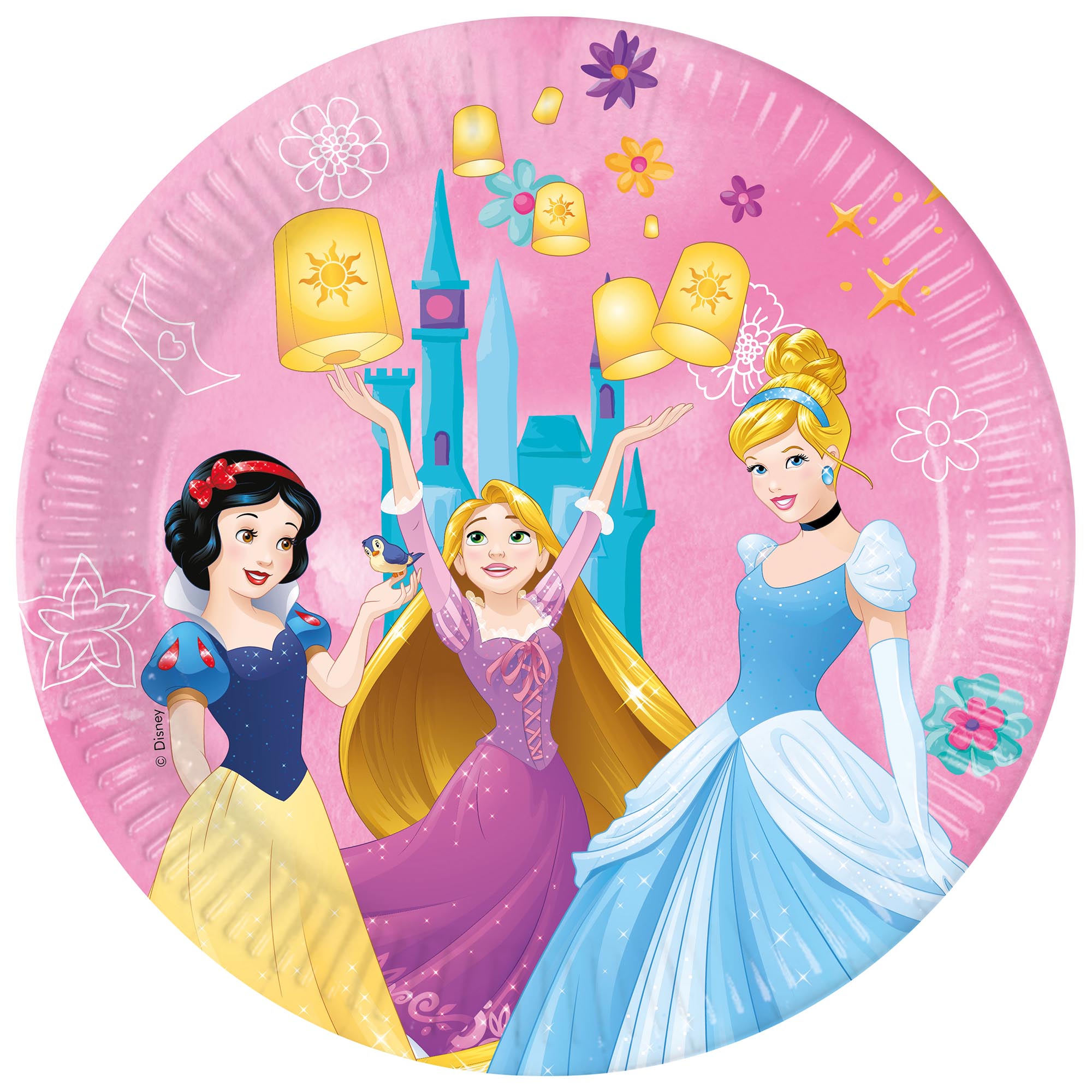 Disney Princesses Party Tableware & Decorations Bundle  - 16 Guests