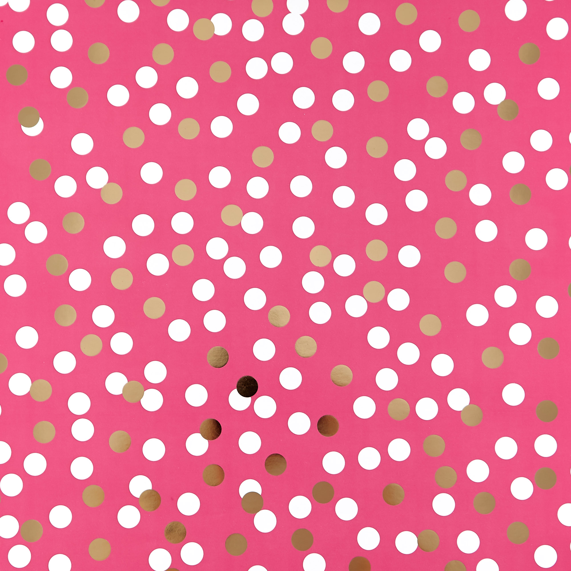 Pink Spotty Wrapping Paper - 1 Sheet