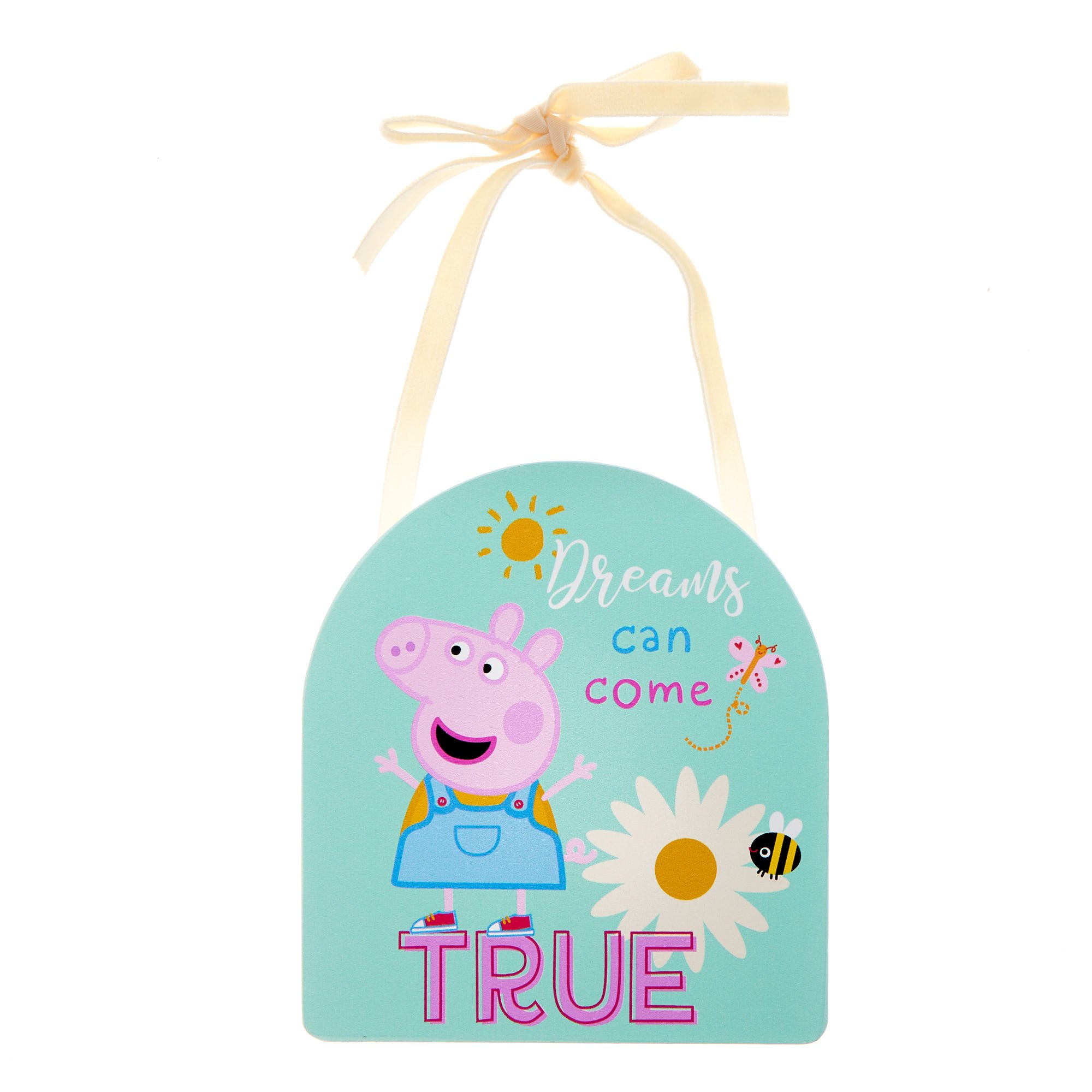 Dreams Can Come True Peppa Pig Plaque