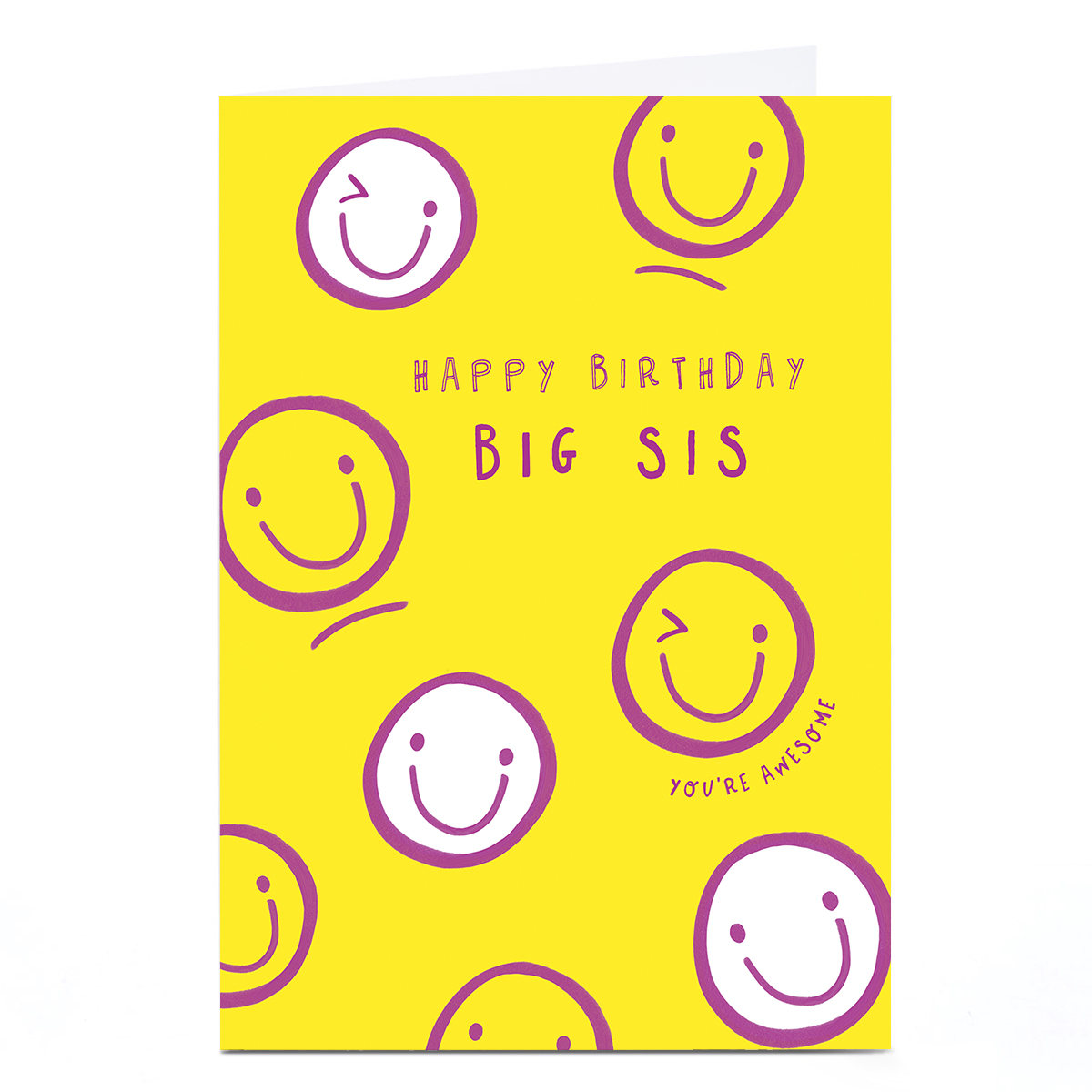 Personalised Birthday Card - You're Awesome Big Sis