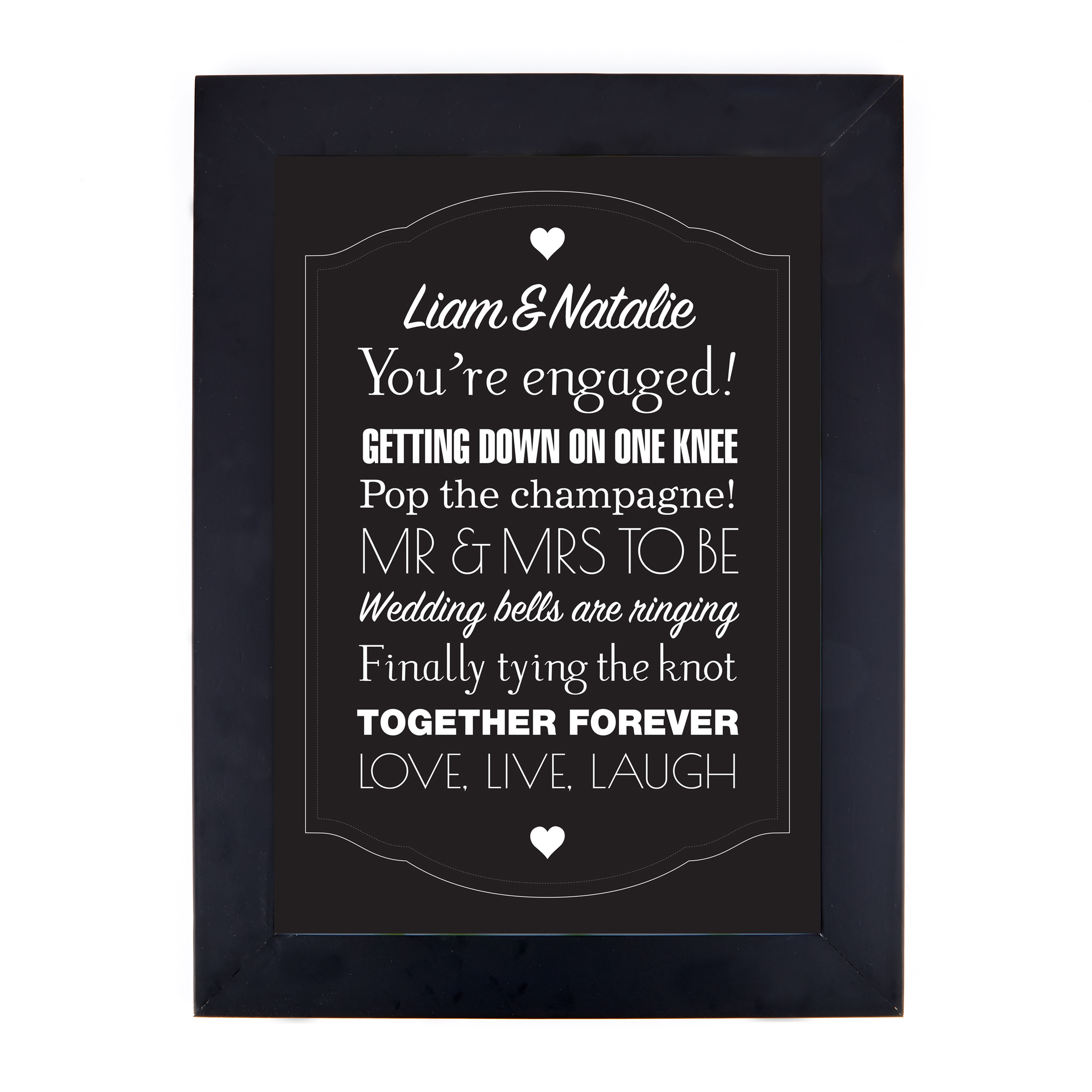 Personalised Print - You're Engaged!