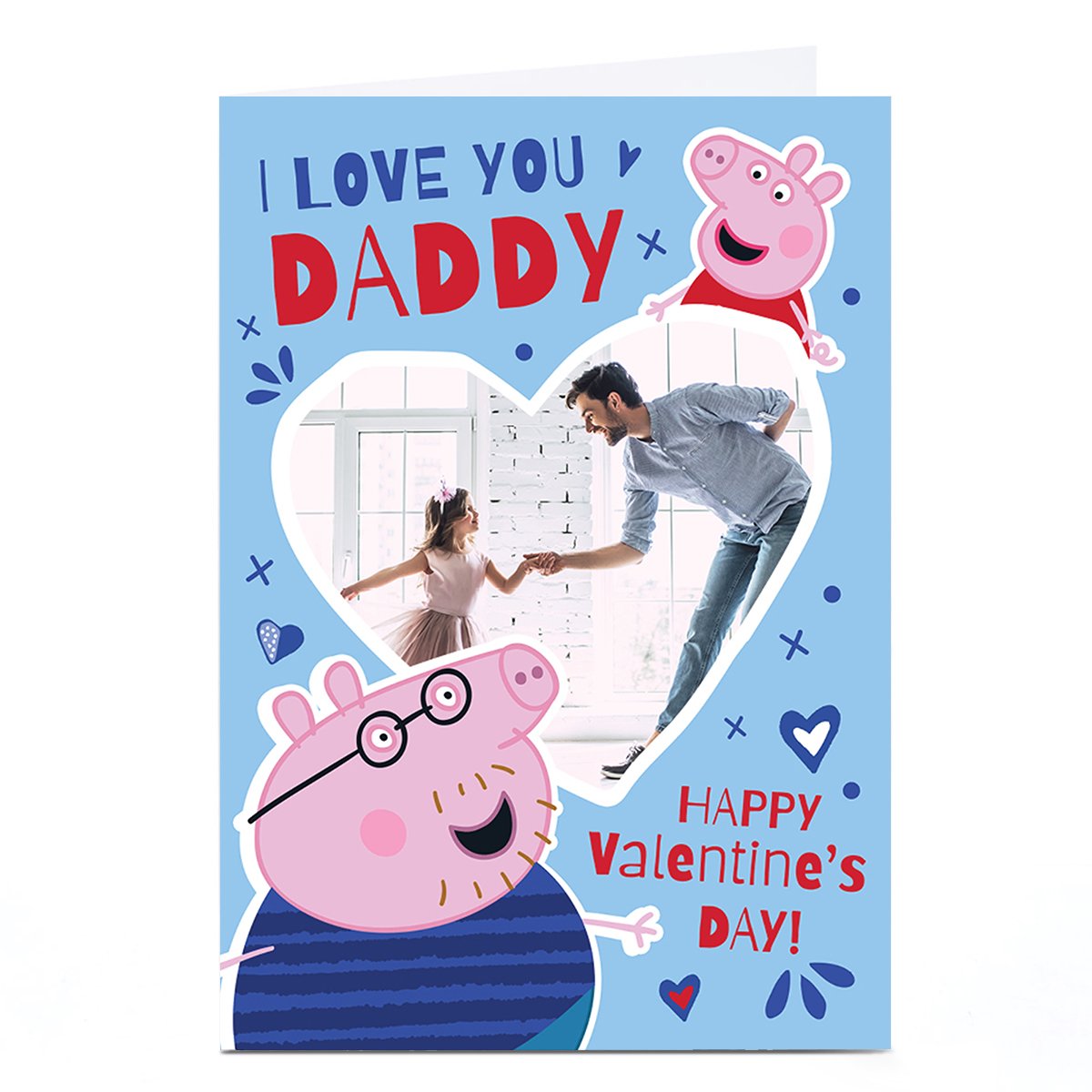 Photo Peppa Pig Valentine's Day Card - I Love You Daddy