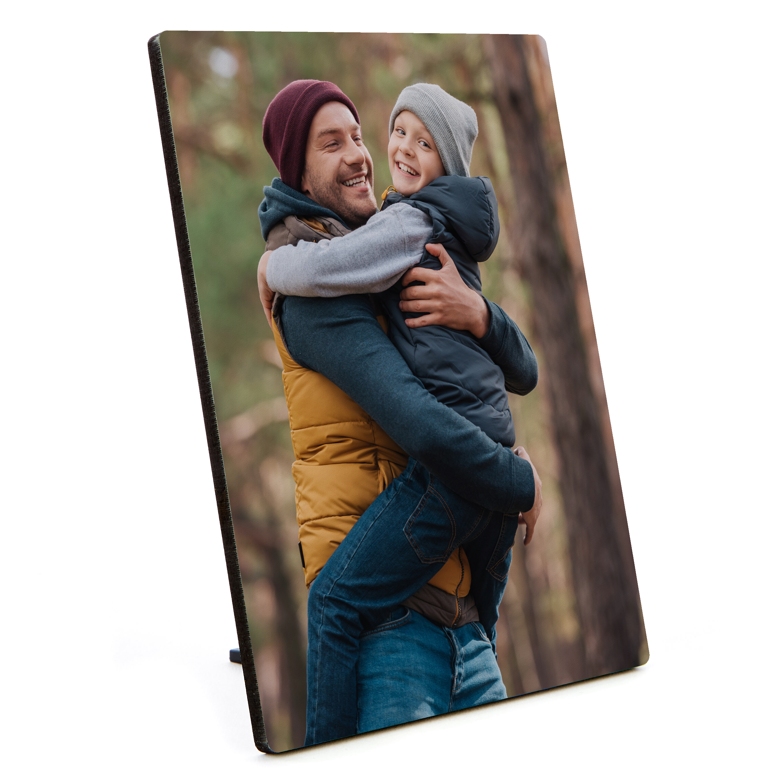 Personalised Wooden Portrait Photo Panel 25cm x 20cm