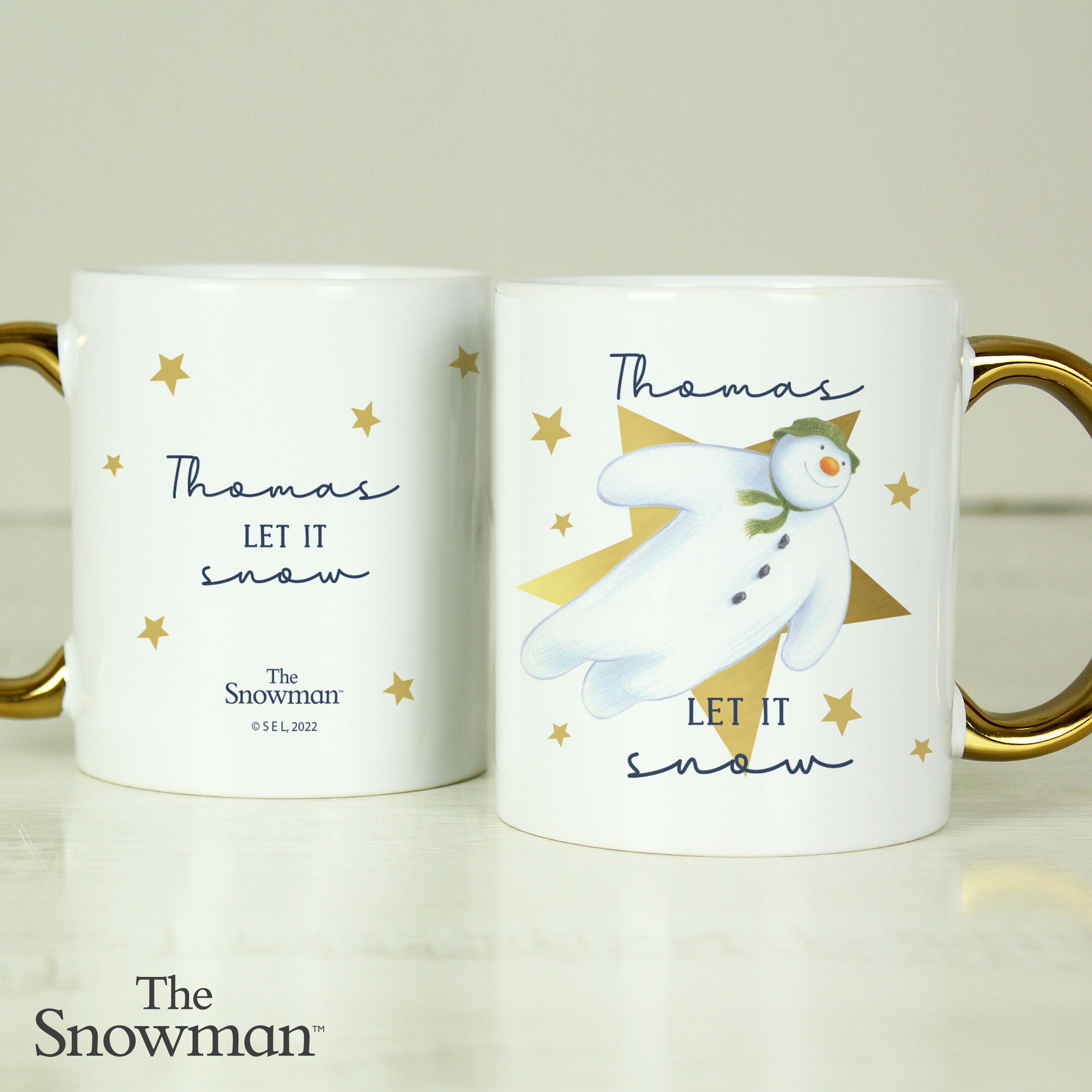Personalised The Snowman Let it Snow Mug