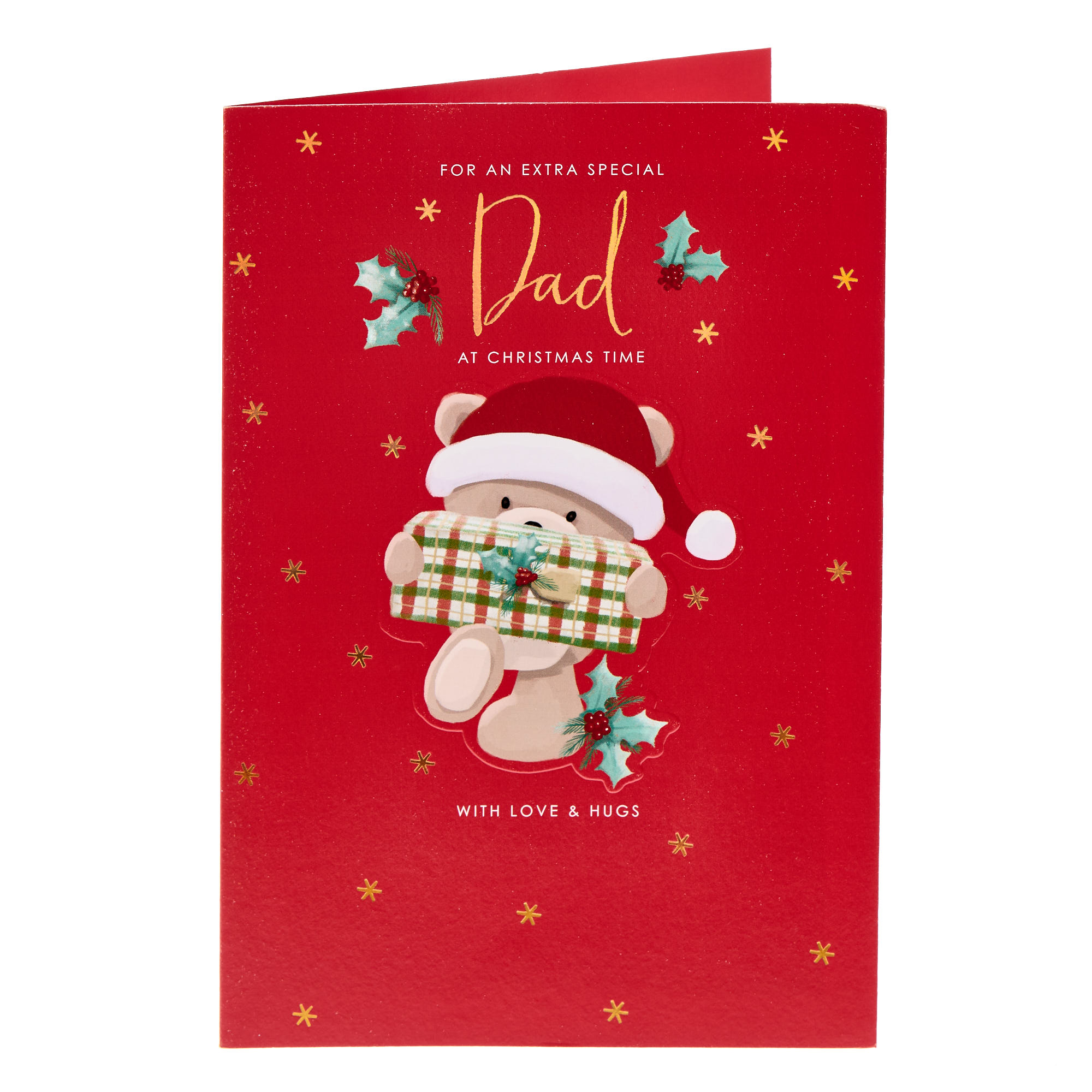 Extra Special Dad Hugs Christmas Card