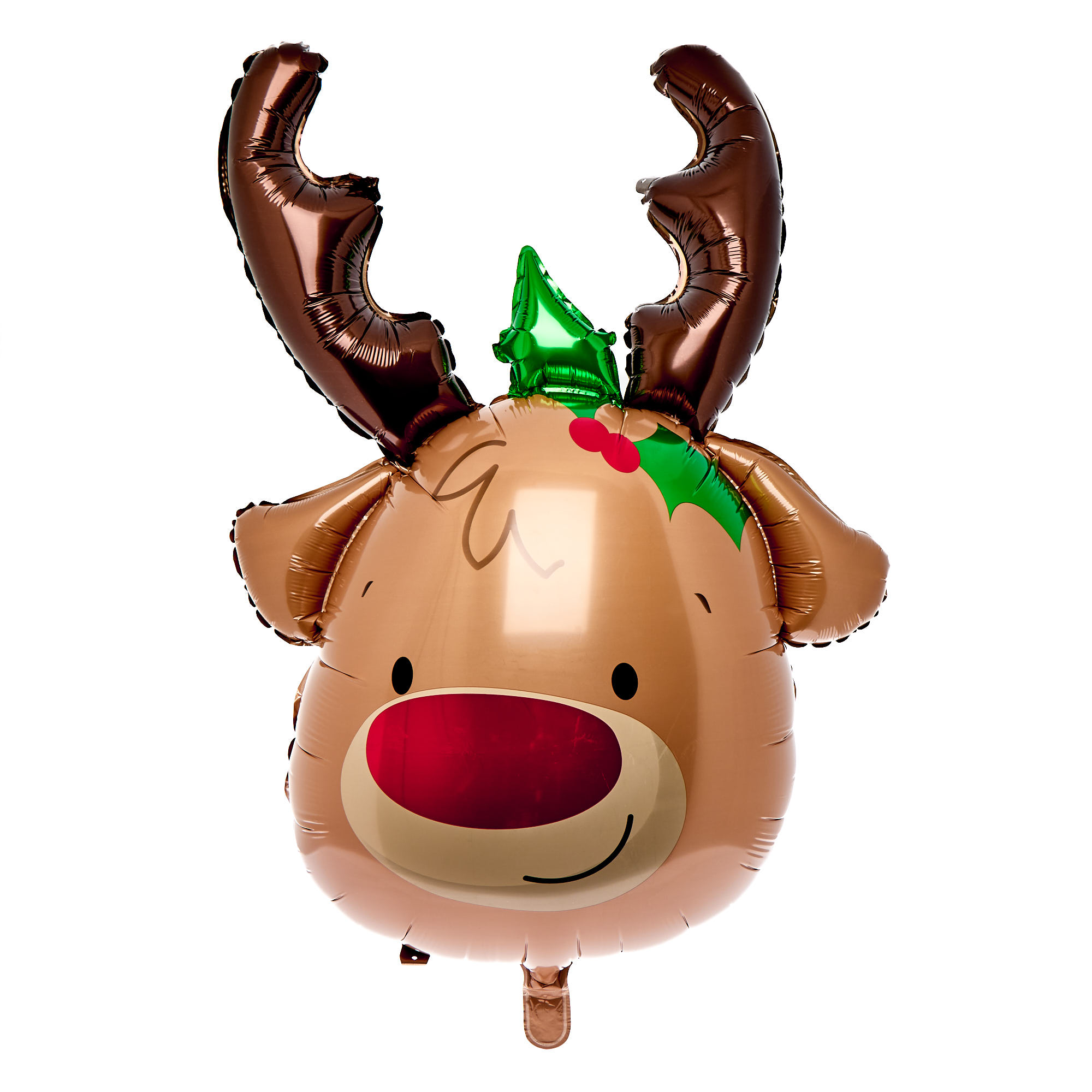 Reindeer Head 23-Inch Foil Helium Balloon