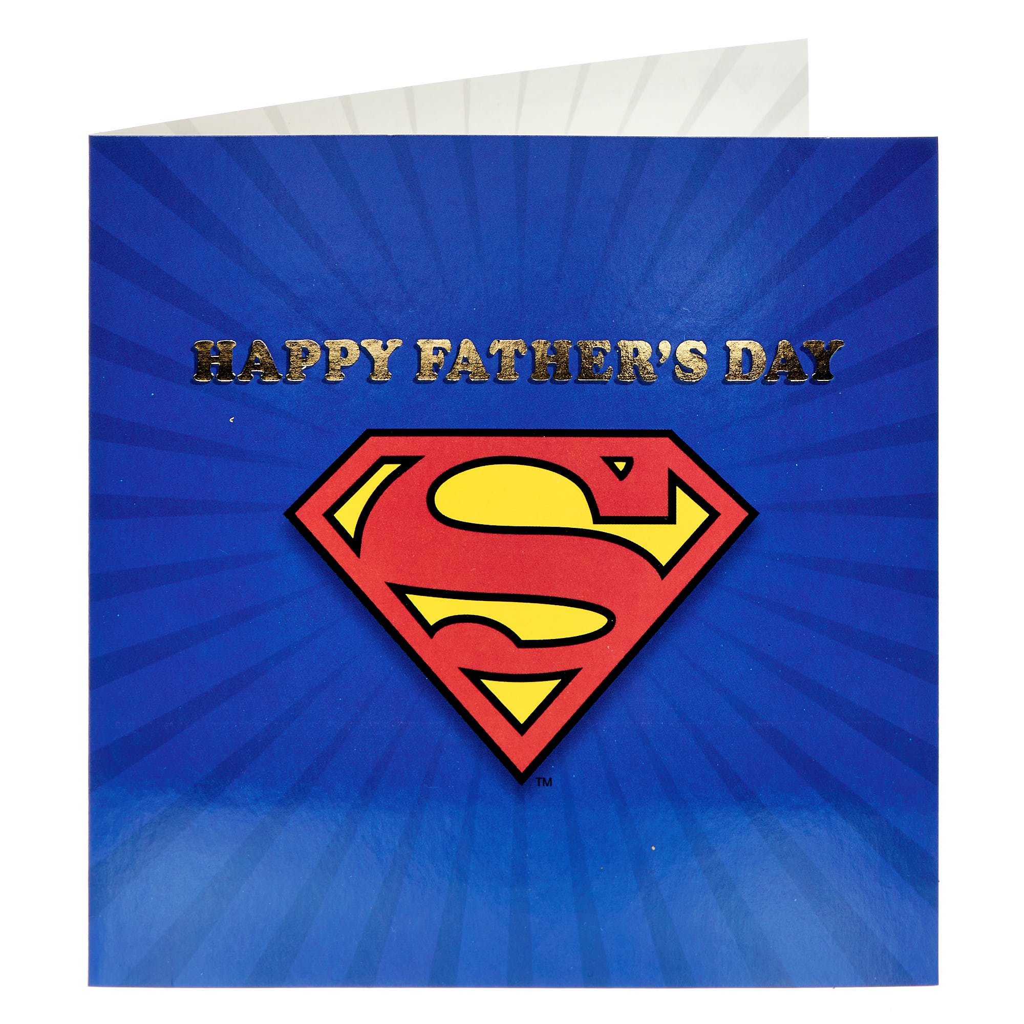 Superman Logo Happy Father's Day Card