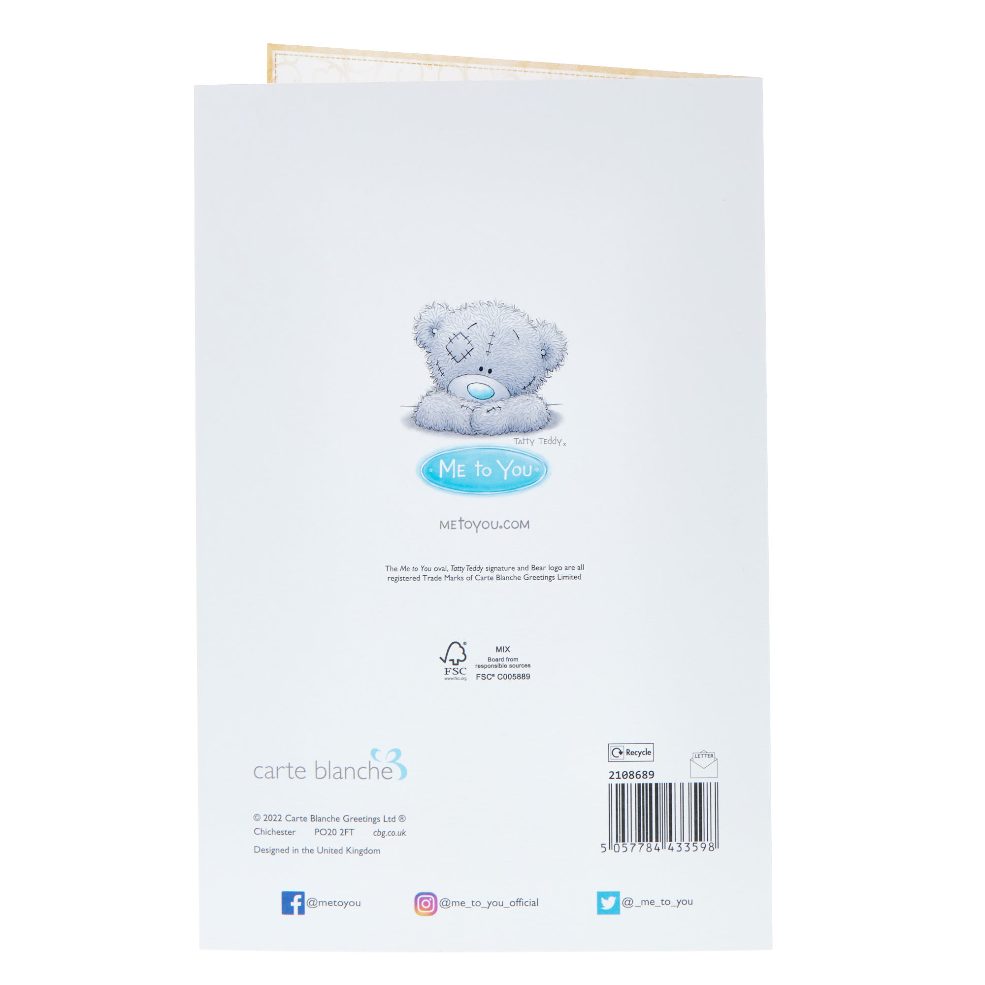 Beautiful Wife Me To You Tatty Teddy Wedding Anniversary Card