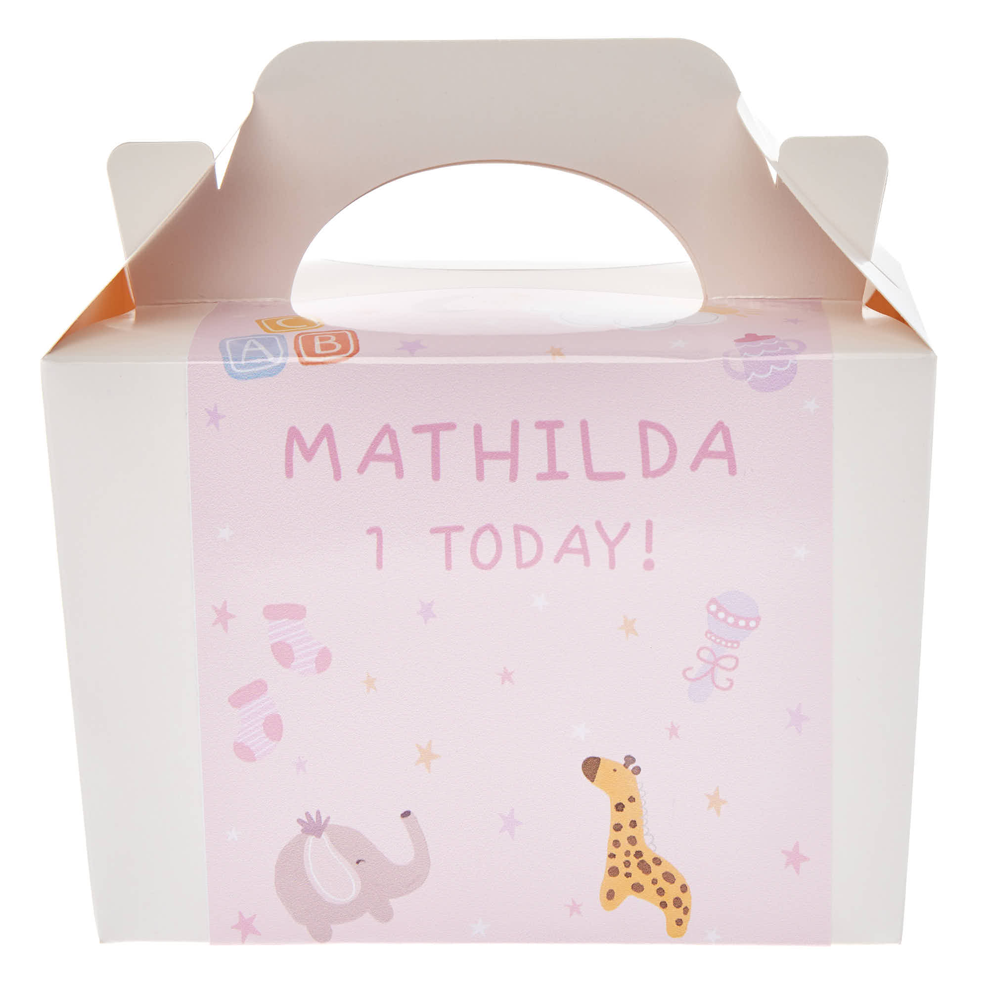 Baby Pink Personalised Party Box