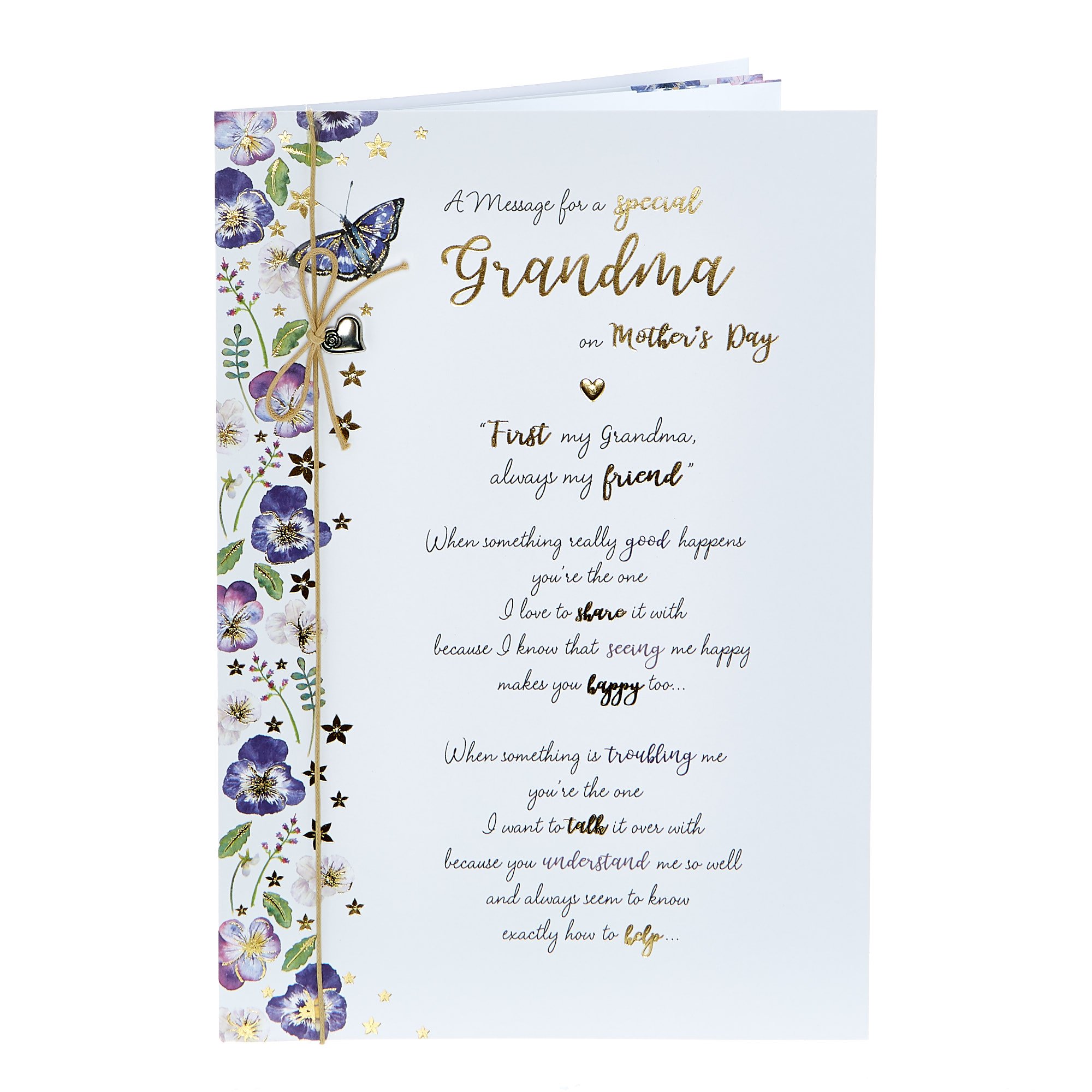 Mother's Day Card - A Message For A Special Grandma