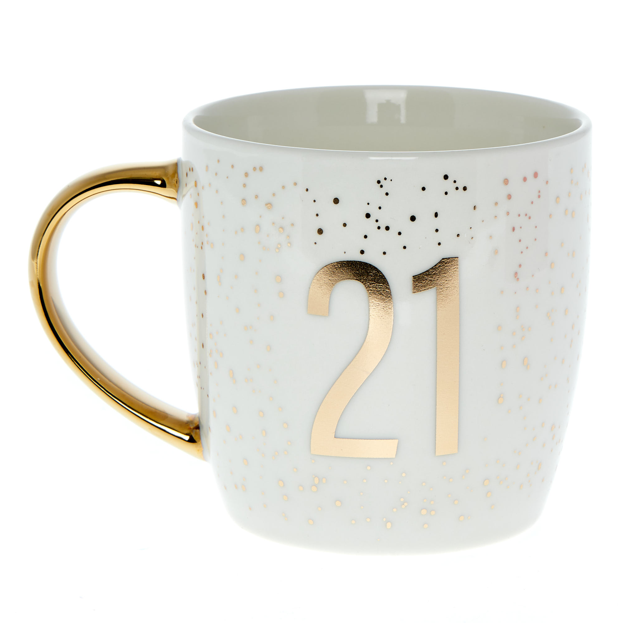 Gold Confetti 21st Birthday Mug in a Box