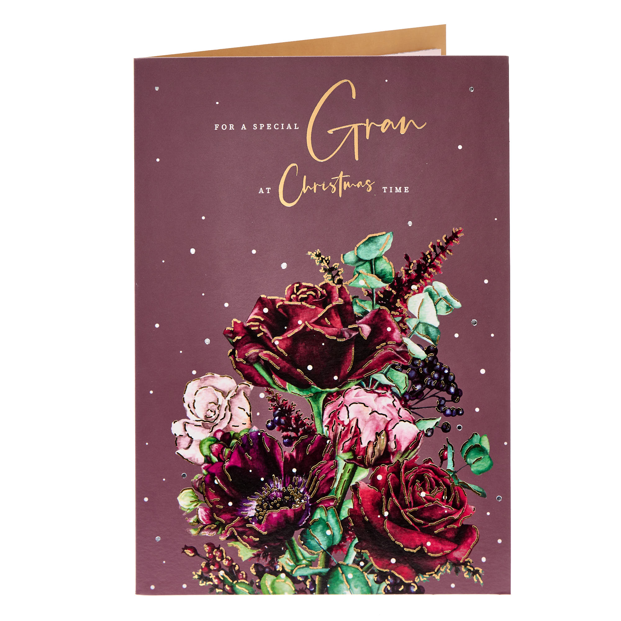 Special Gran Roses Christmas Card