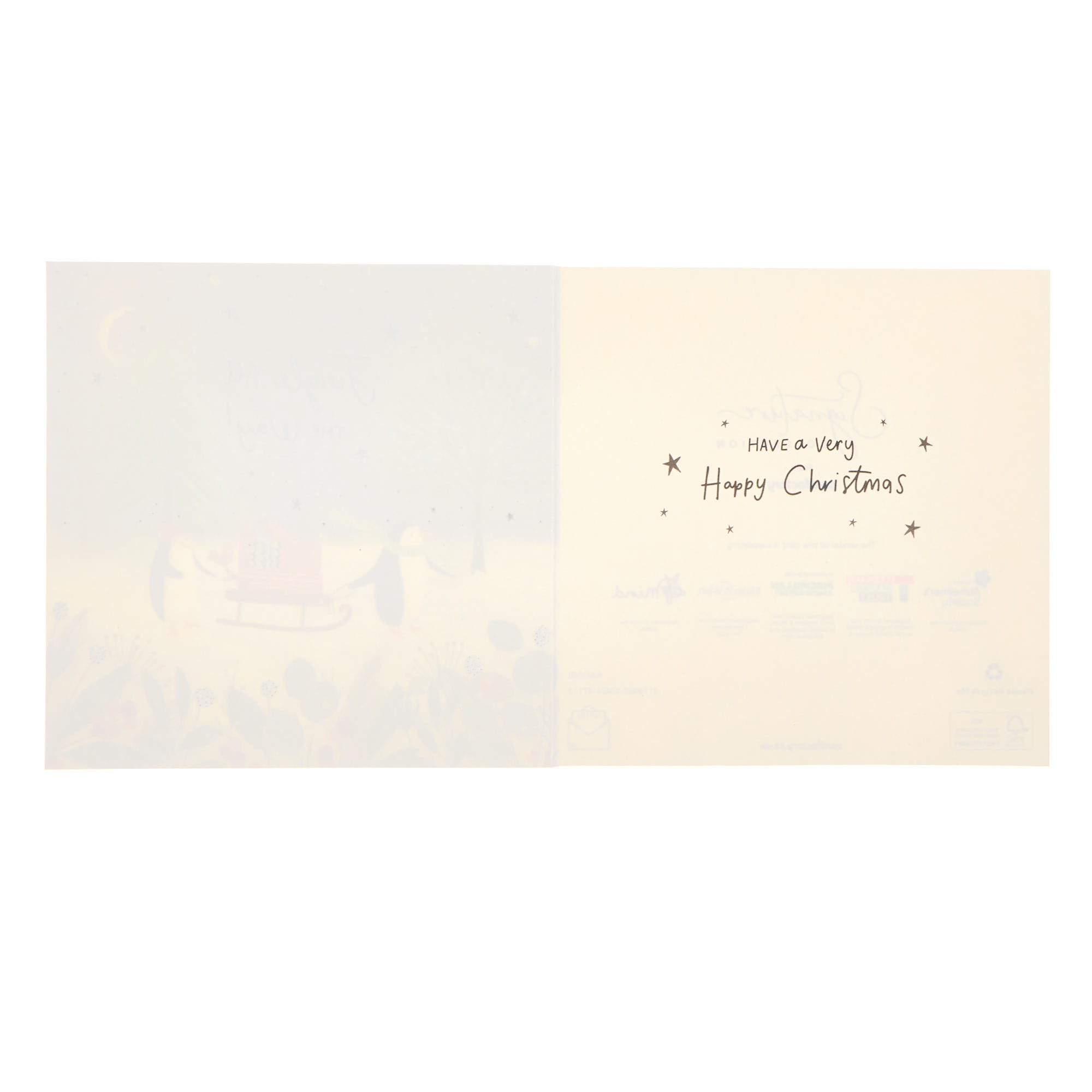 16 Charity Christmas Cards - Penguins (2 Designs)