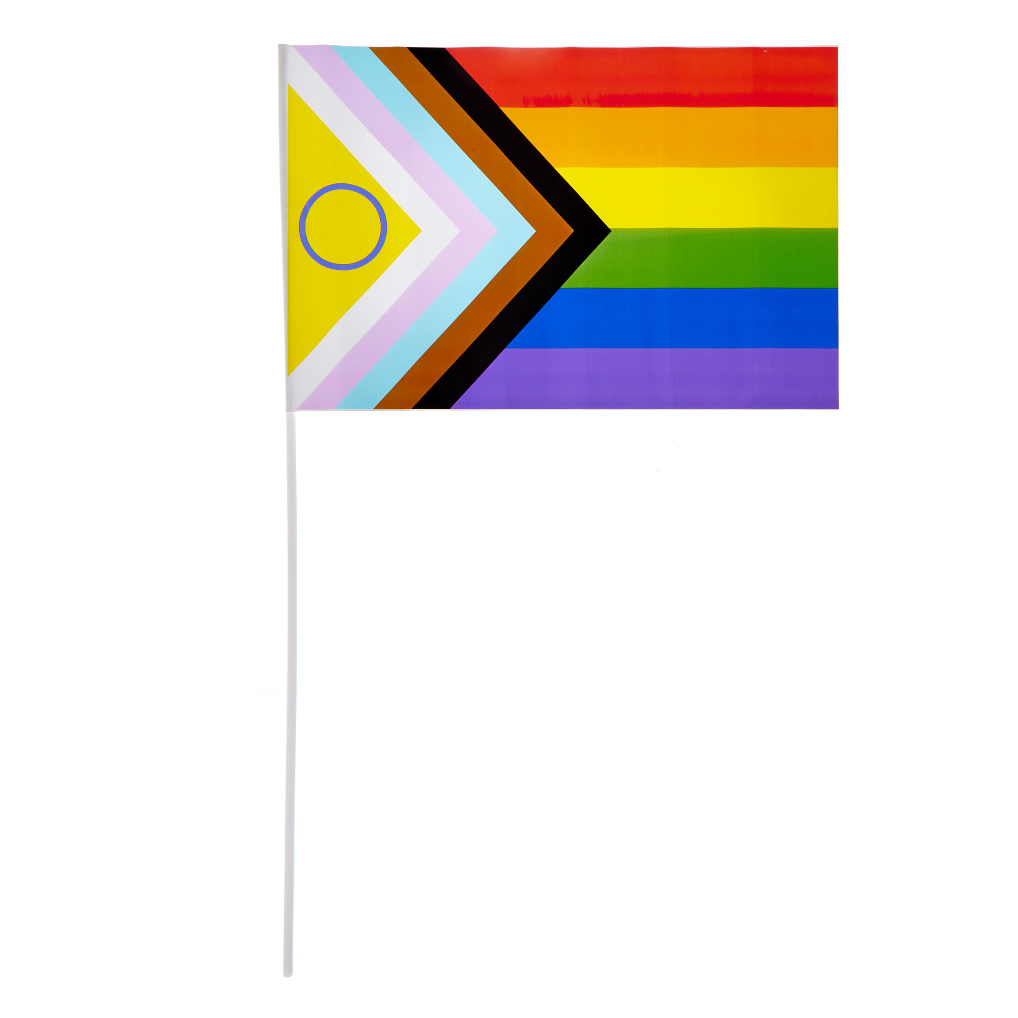 Rainbow Pride Flags on Sticks - Pack of 5