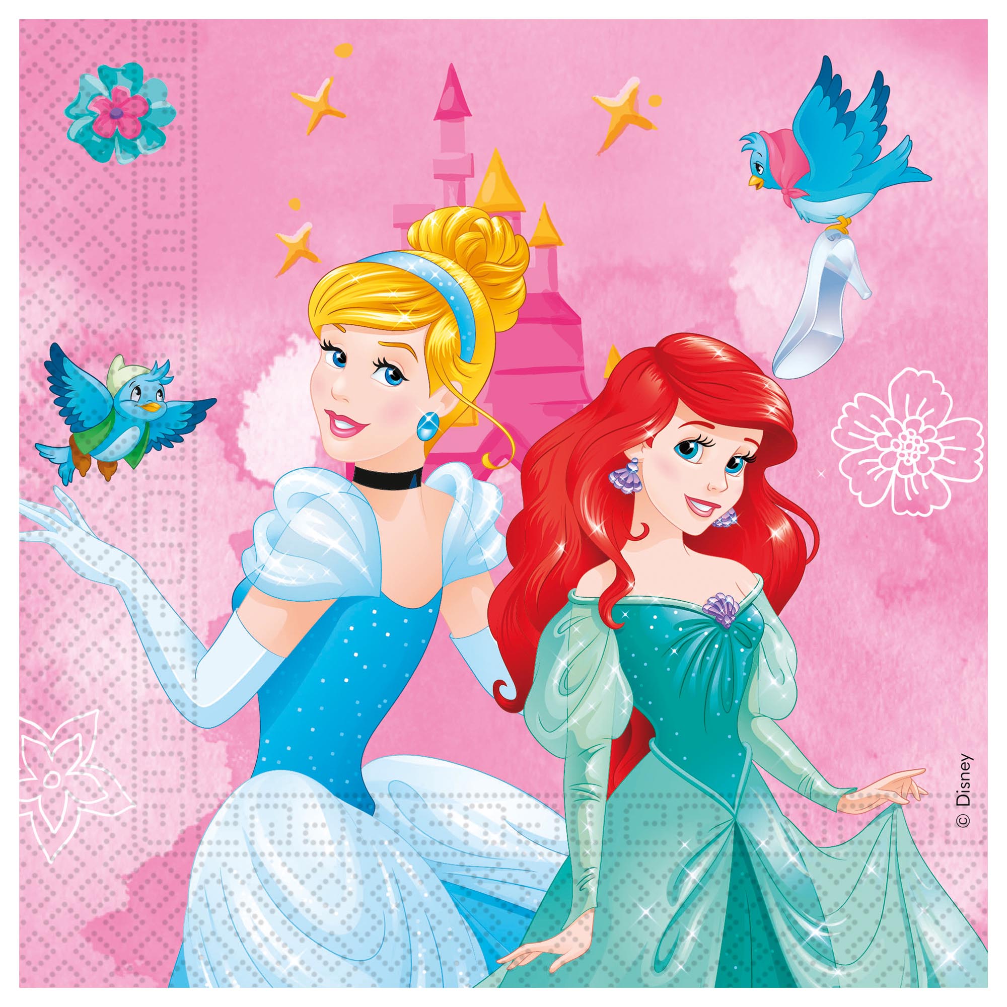 Disney Princesses Party Tableware & Decorations Bundle  - 16 Guests