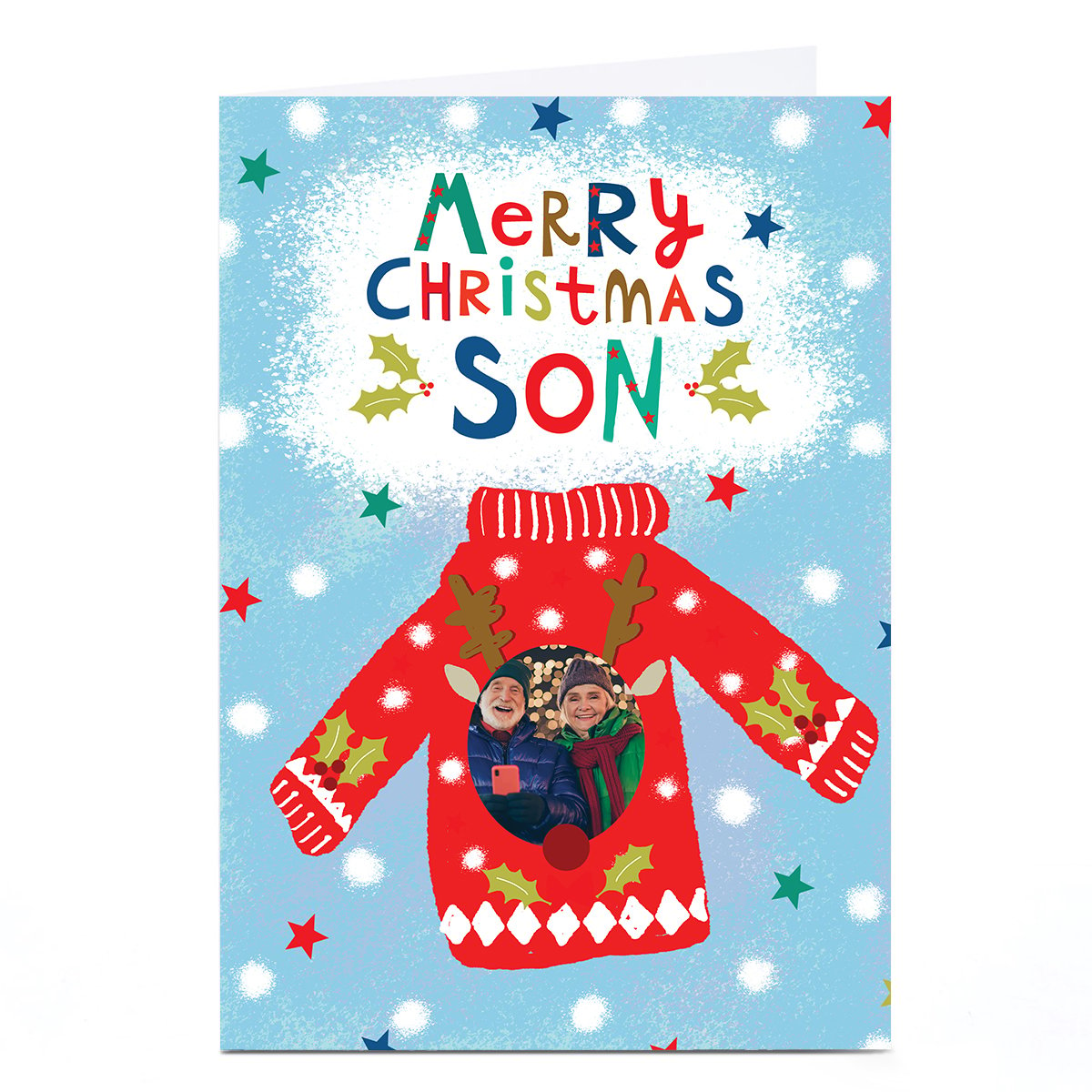 Photo Lindsay Kirby Christmas Card - Christmas Jumper, Son